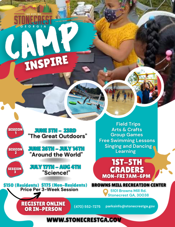 2023 Registration Now Open for Youth Summer Camp in Stonecrest